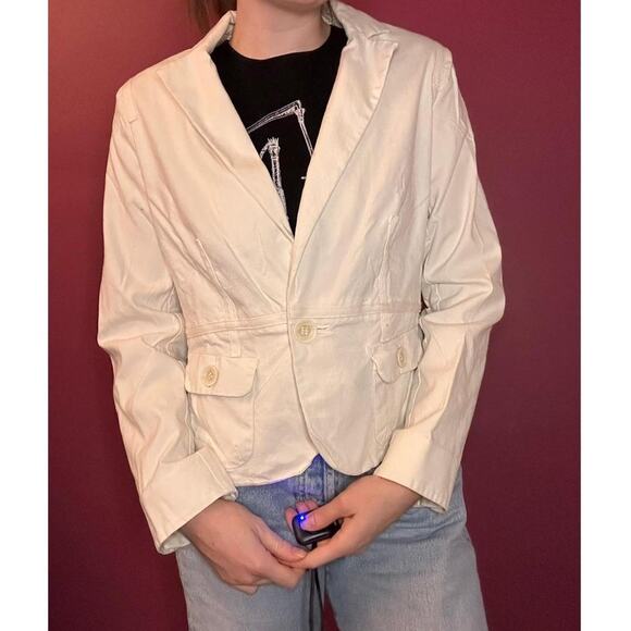 Other Jackets & Blazers - Work to Weekend Y2K White Light Blazer Jacket
